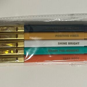 Inspirational Pen Set with Gold Accents